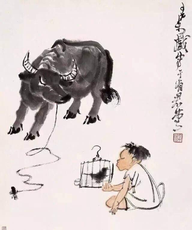 李可染与黄胄斗牛,谁的牛更牛