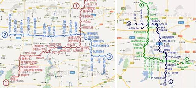 潍坊要建地铁,路线和站点!