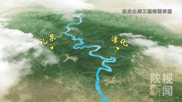 东庄水库建设将和渭河治理,泾河治理以及南山支流治理一起,成为陕西