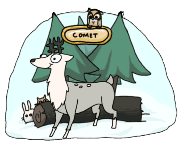 一组圣诞主题的驯鹿卖萌插画丨王氏教育集团