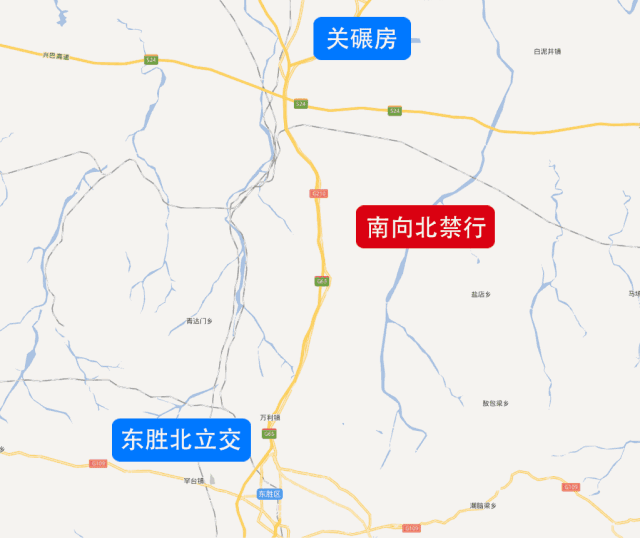2018年7月6日起,在包茂高速公路(g65)及东胜区,达拉特旗周边部分道路