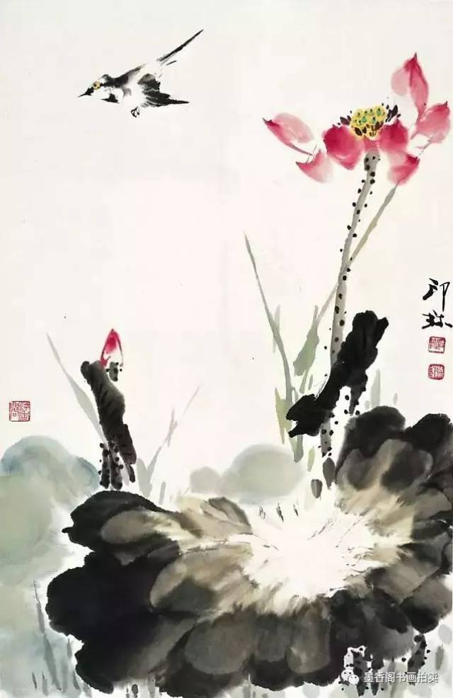 萧朗写意荷花赏析,美不胜收!