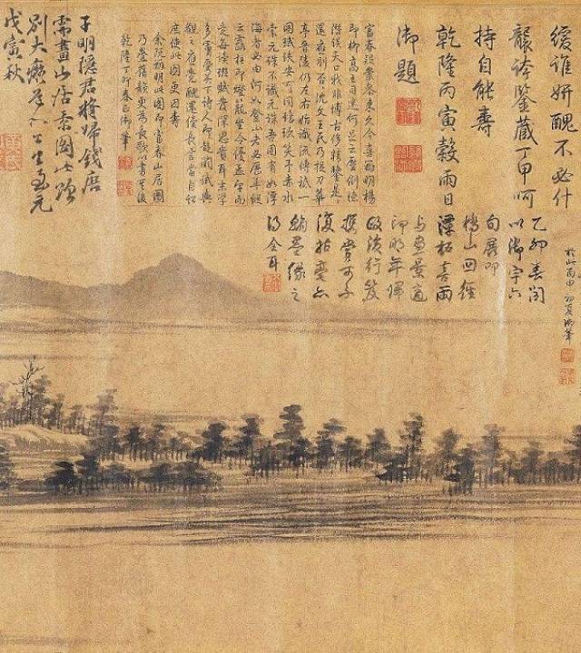 从满是题跋的《富春山居图》子明卷,看乾隆的艺术日记与眼光