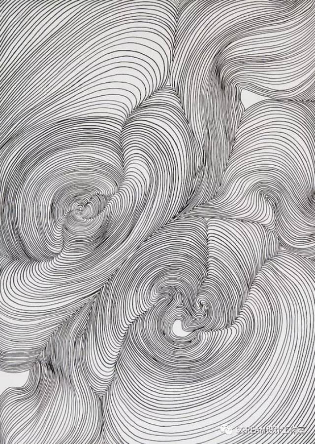 (素材) 线描二方连续,点线面纹样!你要的素材在这儿