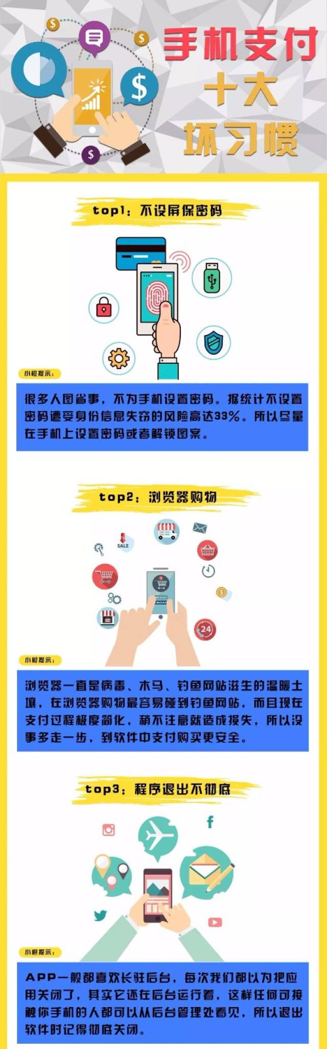 守住"钱袋子",纠正手机使用十大坏习惯!