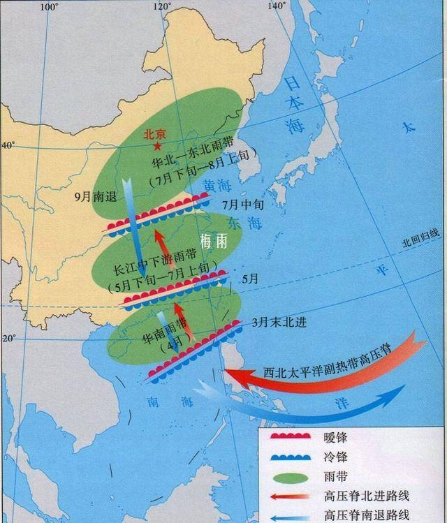 极富变化的"江淮准静止锋",决定了我国夏季气候的基本