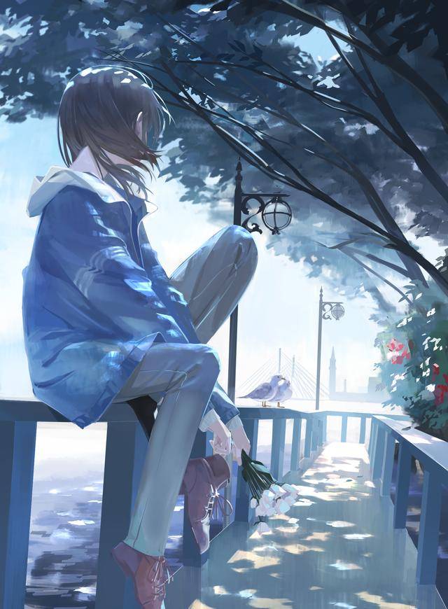 唯美动漫图片分享:生活也可以如此宁静,画师:aspara,id=14320305