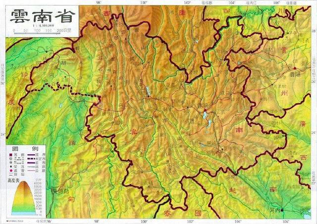 民国云南省地图