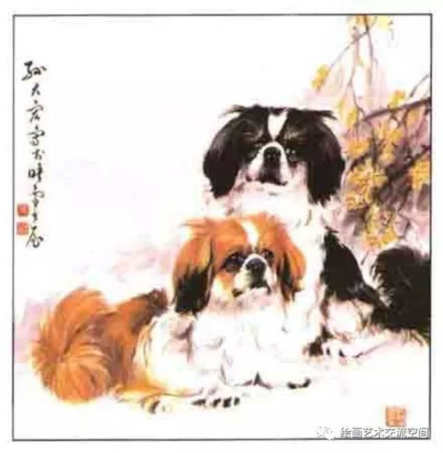 写意狗的画法