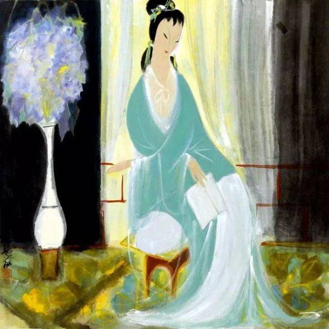 画未了:林风眠作品欣赏之《仕女》