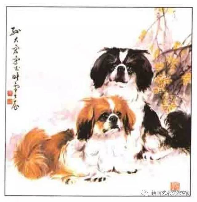 写意狗的画法