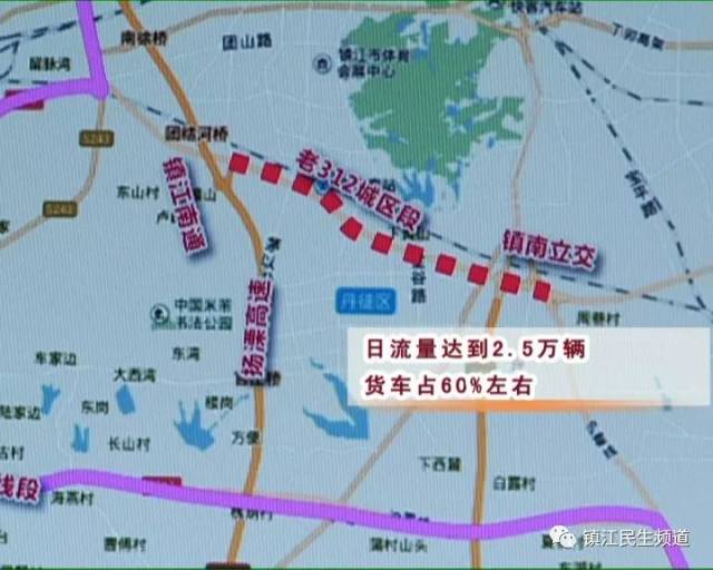 终于老312国道镇江城区段将禁止这类车辆通行鼓掌