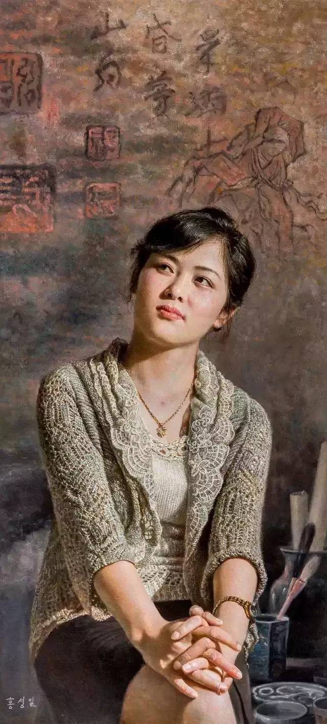 清纯:油画里的朝鲜美女