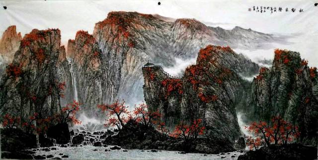 2010年巨幅山水画《江山如画》被人民大会堂收藏并陈列,2010年巨幅