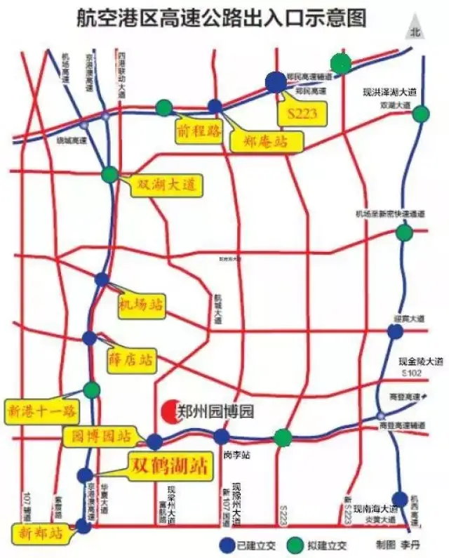 双湖大道互通式立交预计7月开始京港澳高速主线桥施工