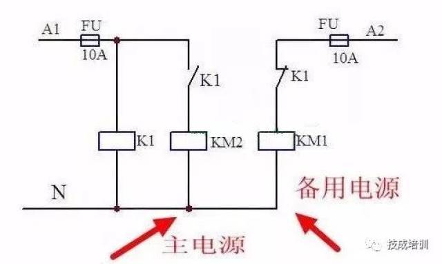 双电源自动切换电路原理及原理图