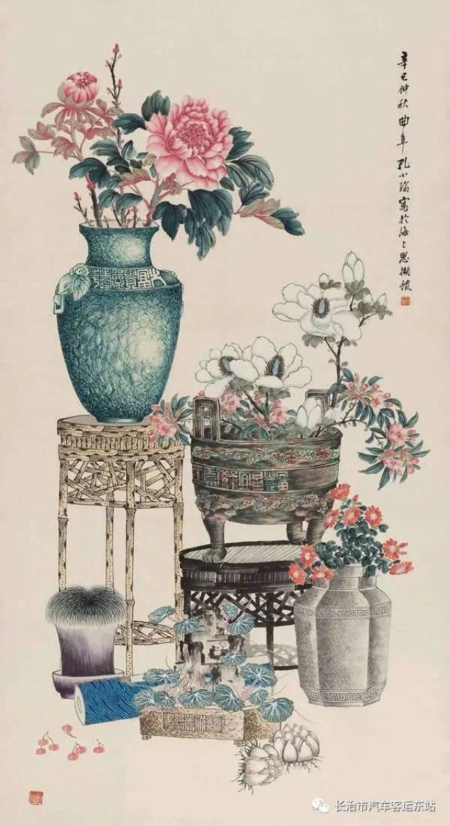 【欣赏】中国传统工笔博古画,美腻美腻