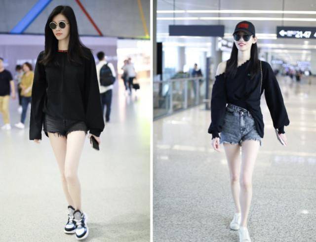 其他女星穿短裤都秀大长腿偏偏张碧晨就与众不同