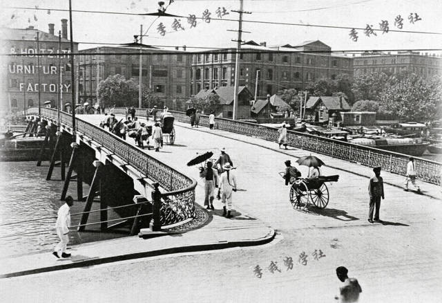 1900-1910年间,上海,乍浦路桥.