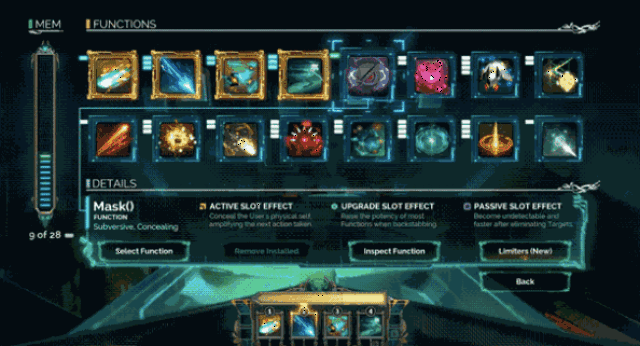 【游戏开发】深究游戏系列:transistor 的功能设计