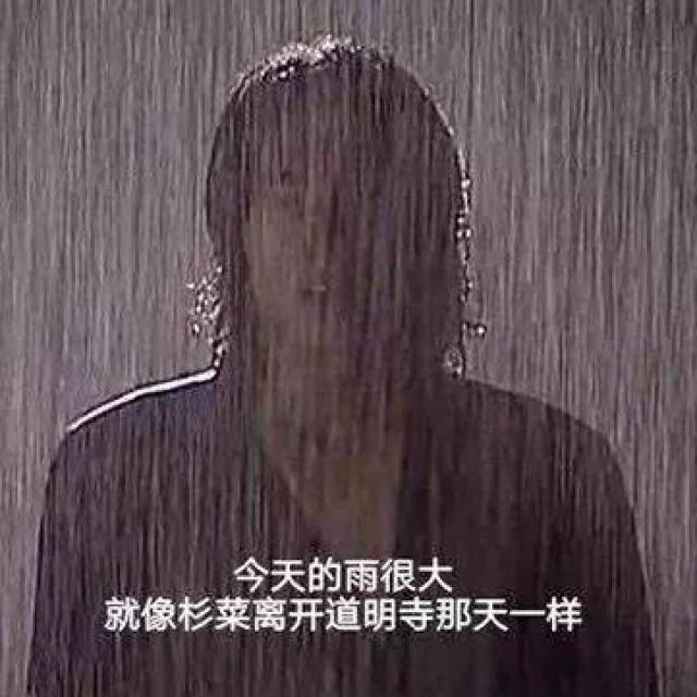 今天的雨比依萍去找爸爸要钱那天还大.