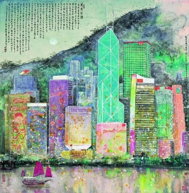 内地与香港,唇齿相依,这些精美的绘画作品,无不展