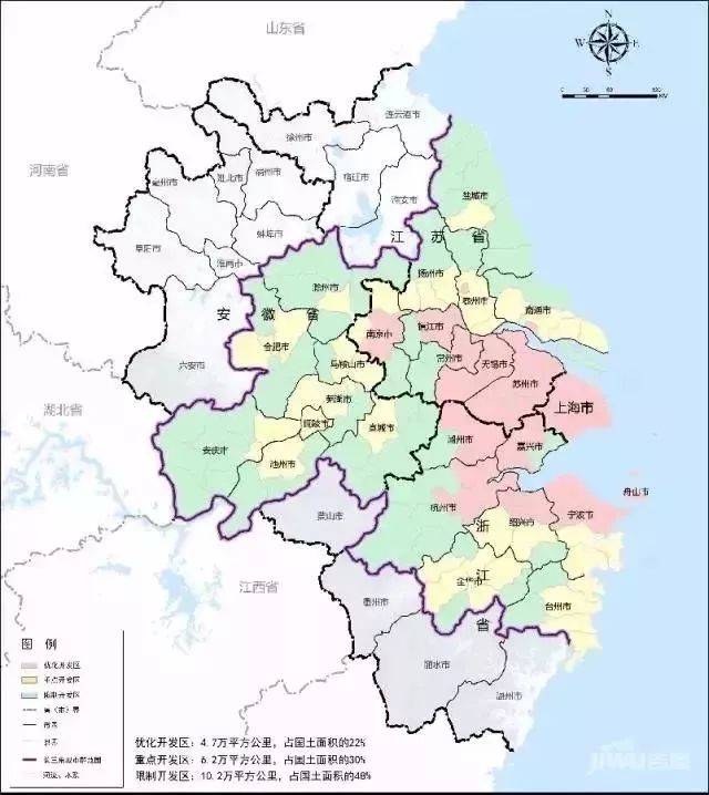 去年,江苏推出扬子江城市群,它包含了南京,苏州,无锡,南通,常州,镇江