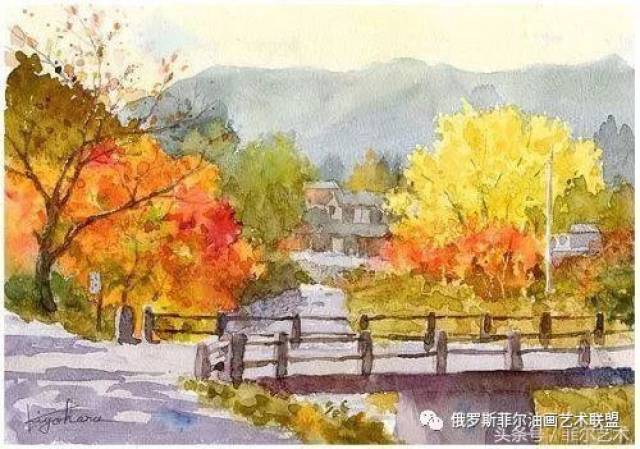 【水彩水粉】田园般的水粉画作品欣赏