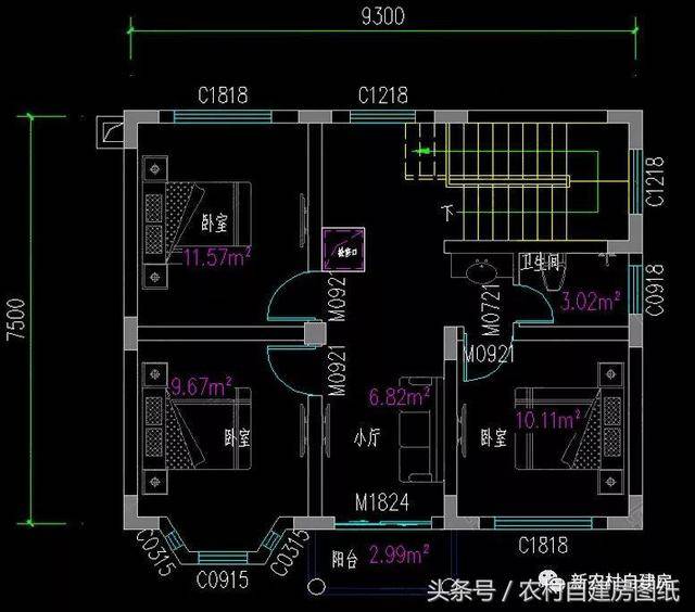 5款农村自建房图纸,70-80平的小户型别墅,最多不超过25万建一栋