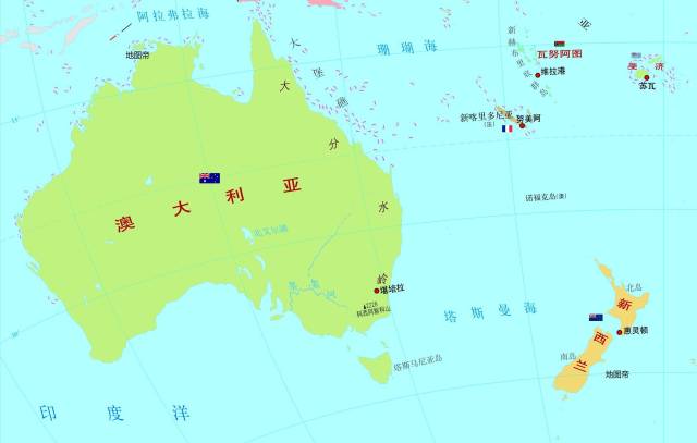 比如,如果是大洋洲的澳大利亚(代表亚洲)和新西兰这两个国家进行比赛图片