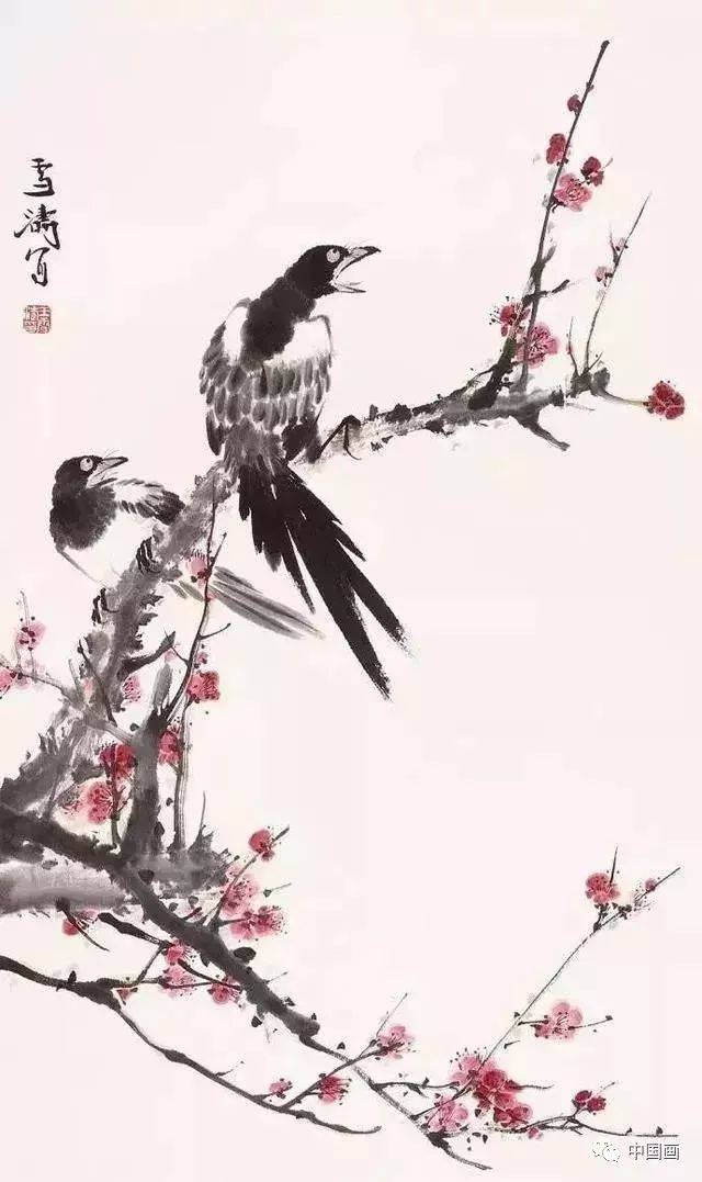 王雪涛画梅,名家写意梅花图片大全,画梅花图片大全大图_大山谷图库
