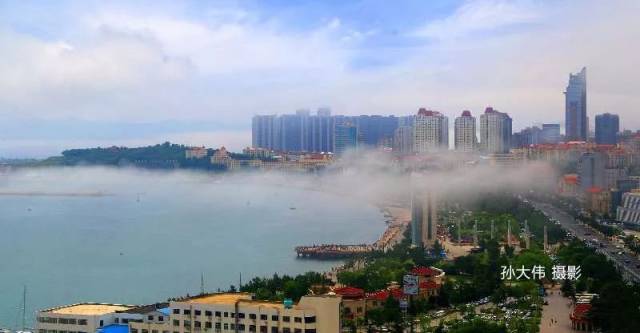 当平流雾遇上威海,瞬间美成了仙境!