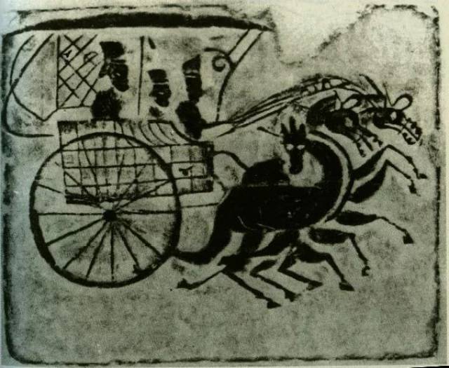 图11《骖驾轩车》   东汉   公元25~220年 ), 四川新都县出土