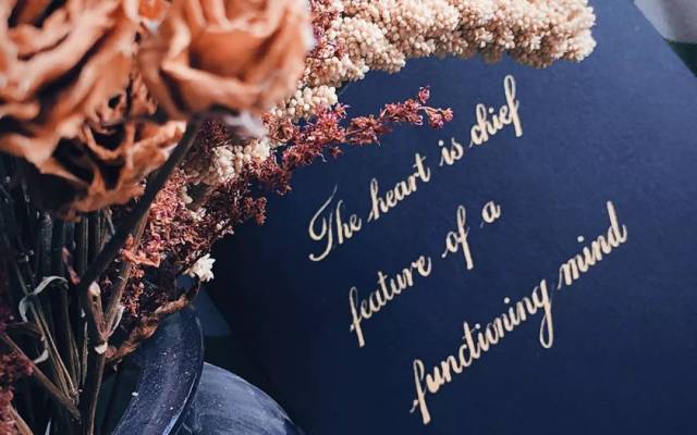 抖音上最火的花体英文书法,25节课手把手教你