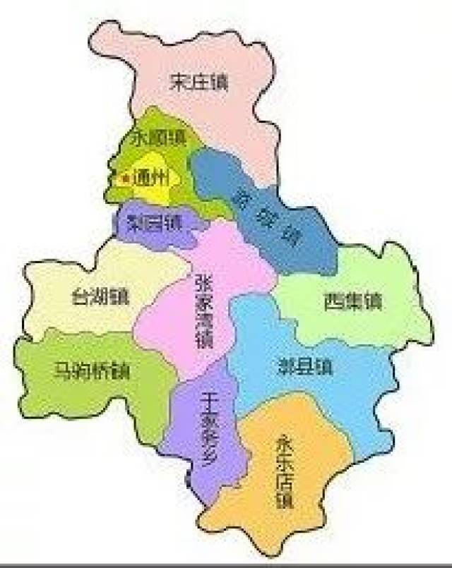 (通州区地图)图片