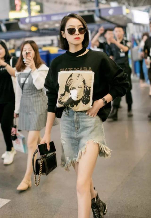 高圆圆、大幂幂带起的机场街拍变味了？现在流行.....