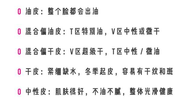 看面部状态就能区分肤质 看到三个区域 分别是t区v区和c区 t区就是