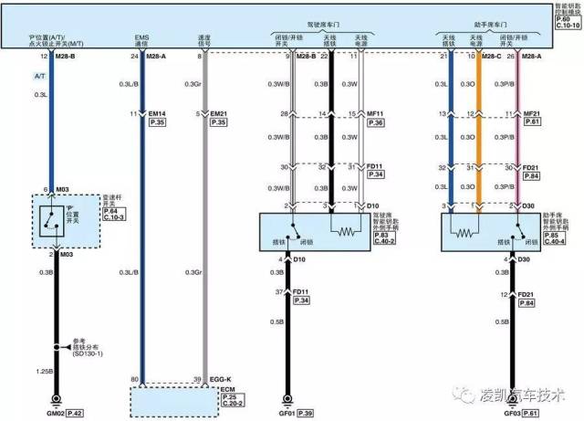 电路识读24-智能钥匙系统电路图识读