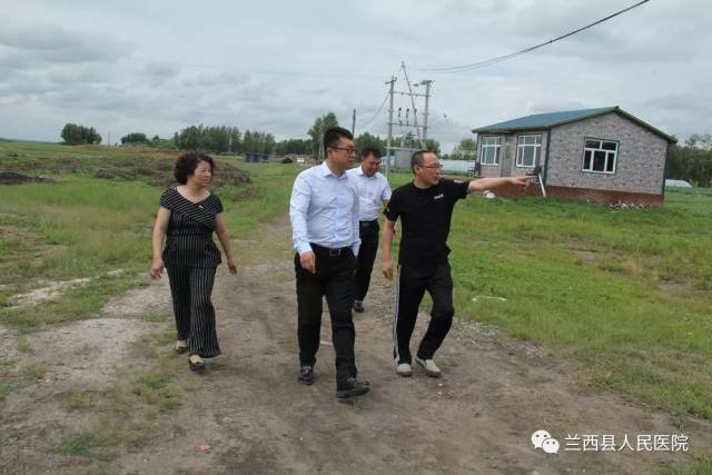 兰西县人民医院调研组到帮扶贫困村走访调研