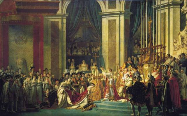 布面油画 《加冕礼》,雅克·路易·大卫