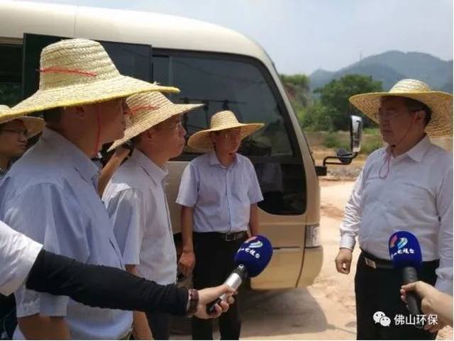 6月14日,市委书记鲁毅带队到顺德容桂高黎砂石场开展交办案件督导工作