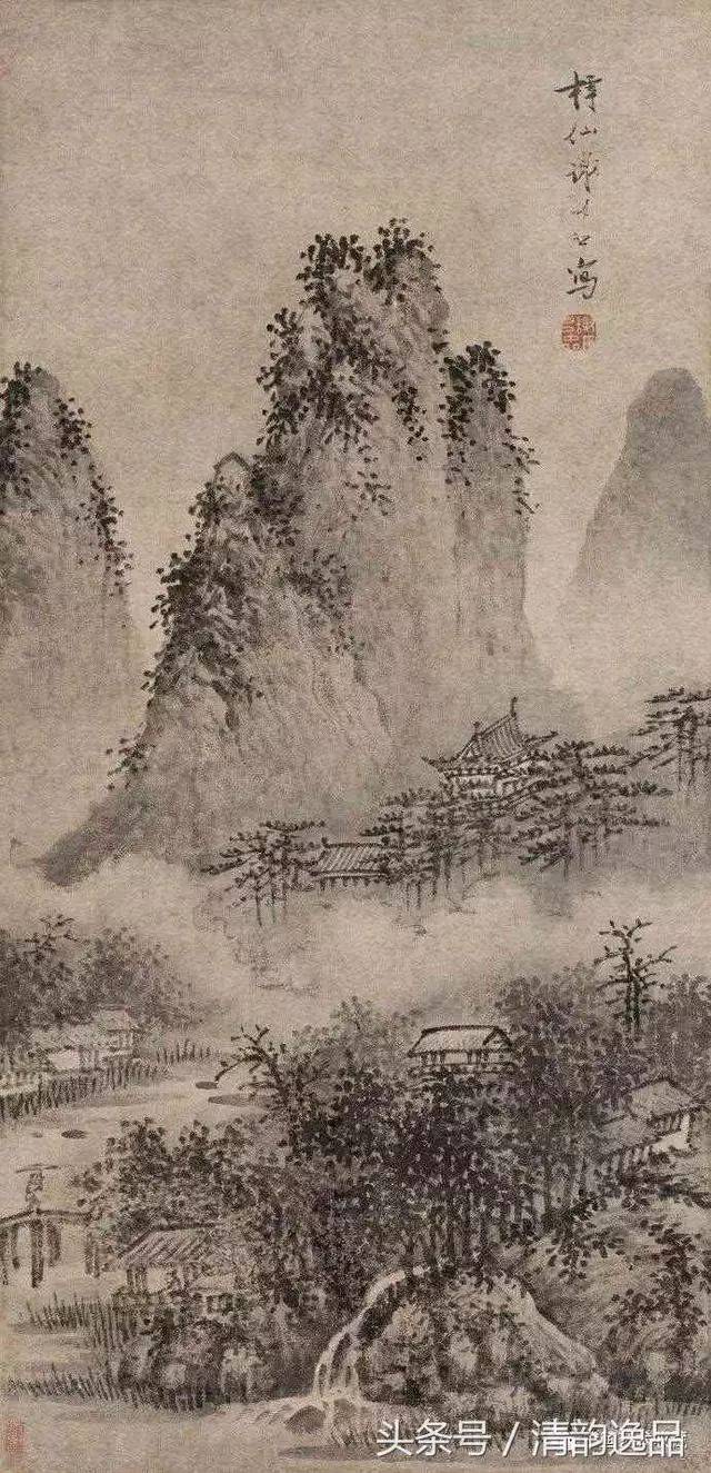 明谢时臣宋旭绘画各三帧