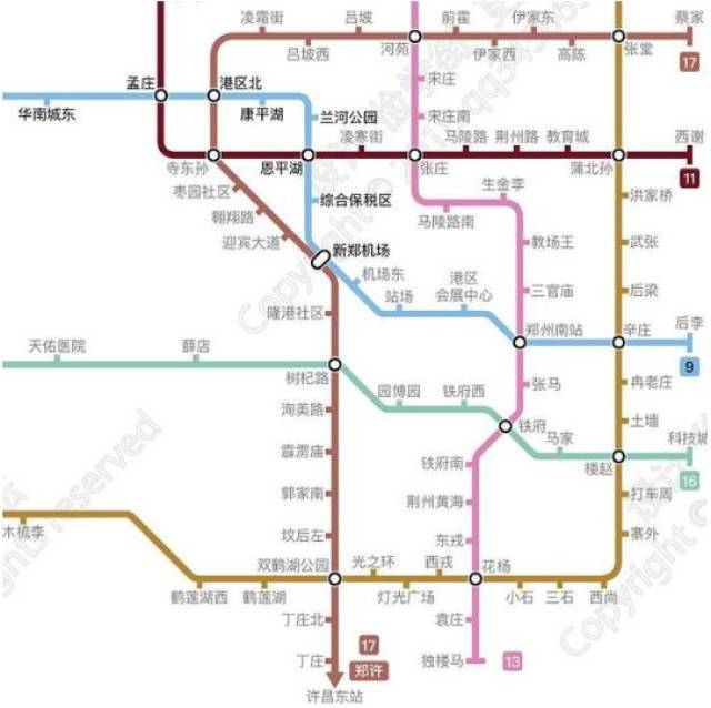 郑州地铁9号线13号线换成站预计8月底完工!为高铁南站