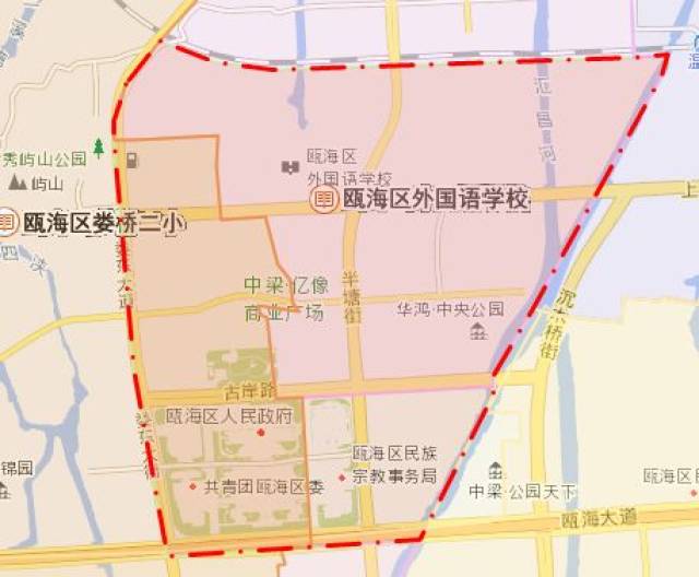温州市区小学学区划分图来了,你家哪个学区一目了然!