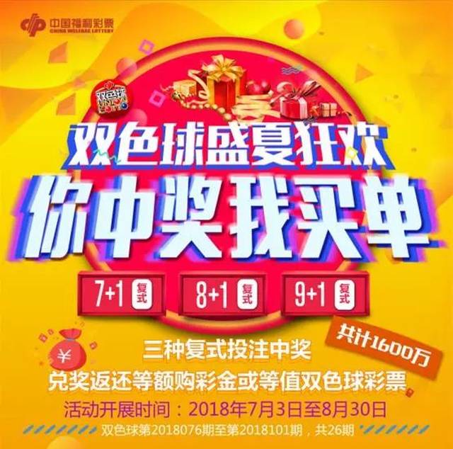 你中奖我买单!"双色球"夏日狂欢来啦!