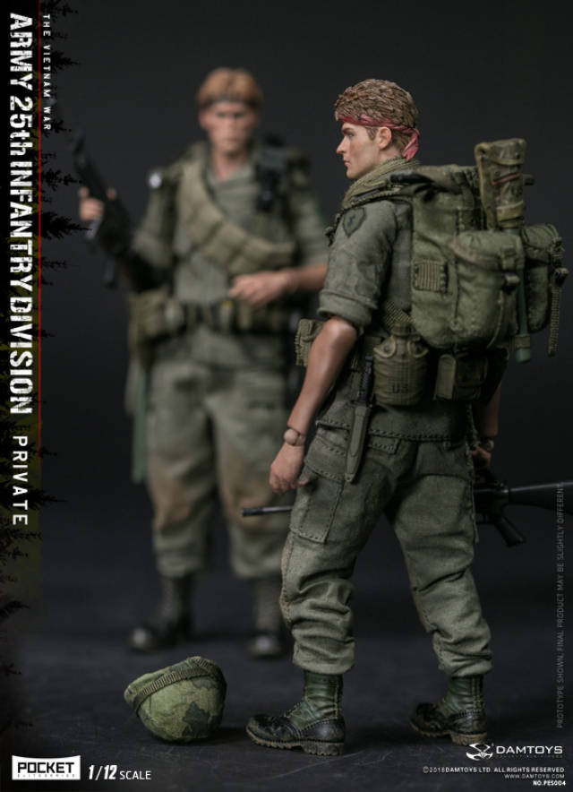 damtoys 1/12 口袋精英系列 – 美国陆军25步兵师 新兵