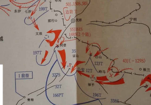 161师首长决心以两个步兵团沿4号公路两侧向脱浪县城攻击前进.