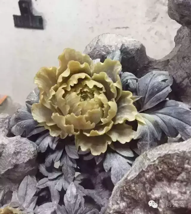 精美玉雕"牡丹花"欣赏!