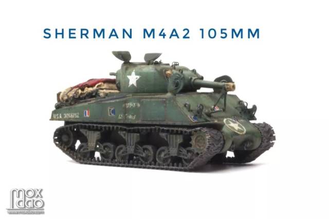 法兰西龙骑 m4a2 sherman 105mm(1/72 模型作品