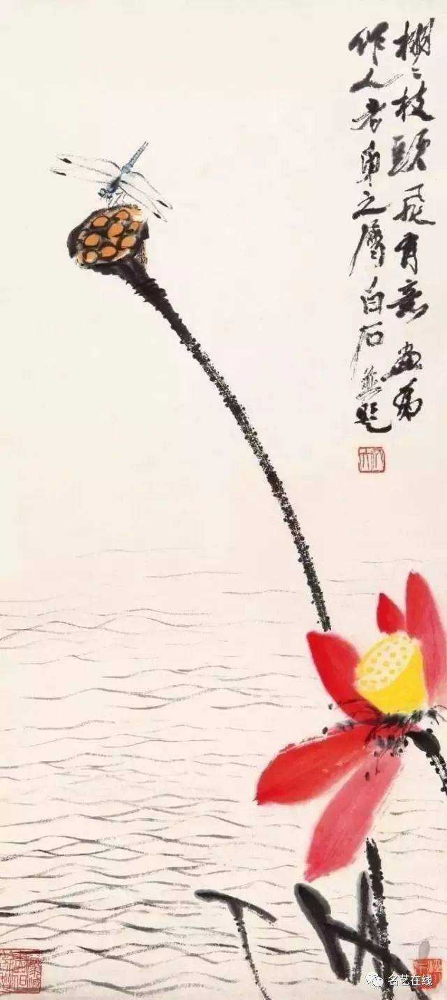 国画技法:蜻蜓的工笔及写意画法